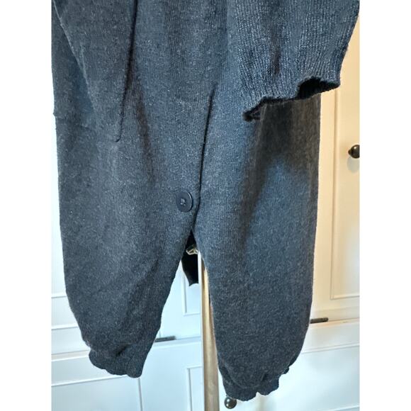 J Jill Wool Blend Longline Cardigan Sweater Gray Pockets Open 3 Button Detail XL - Picture 4 of 14